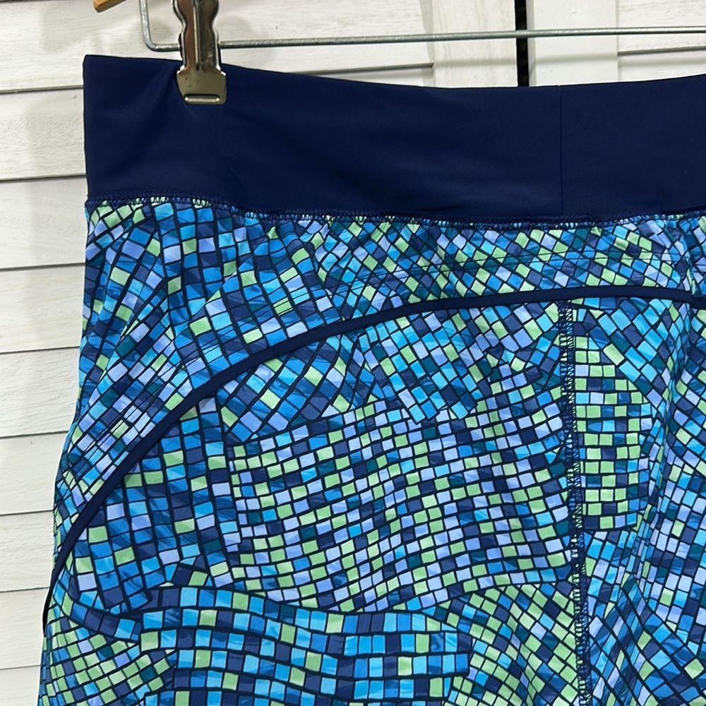 Lands End Swim Size 12 Board Skort Tropical Lands' End - Picture 8 of 14